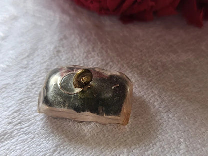 Collection bouton vintage effet strass pied noir 1,4 sur 2,1 cm ref 3465