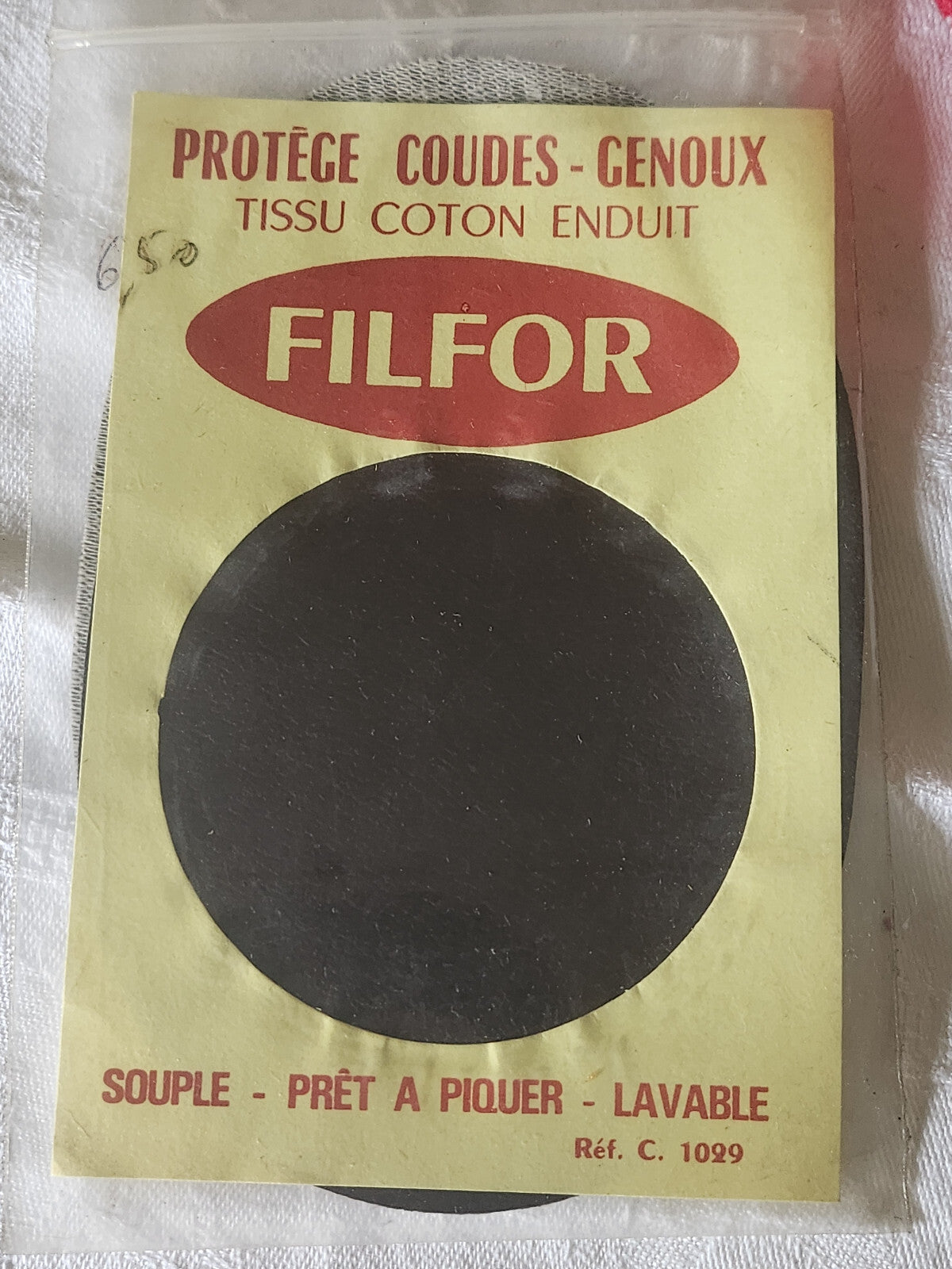 coudes et genoux patches protege vintage ancien   marron