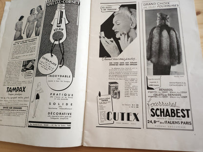 Modes et travaux  aout 1939 couverture serge ivanoff mode pub chasse n°472