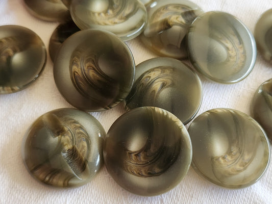 Lot 7 boutons vintage teinte à definir 2,3 cm pied ref 1671
