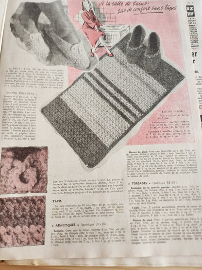 Le petit echo de la mode 1954 n°5  la maison Joyeuse idée pas cher  les canards