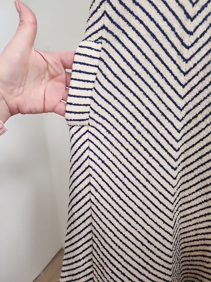 Pur vintage robe ancienne tricosa style marinière épaisse 38 ?  ref portant