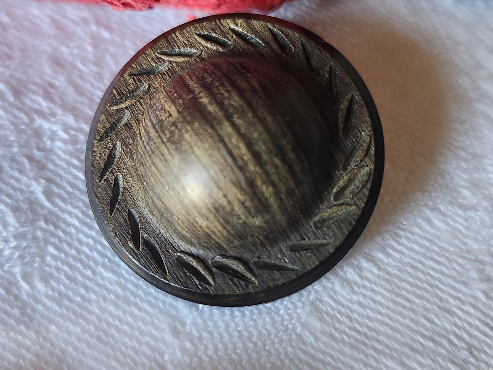 collection bouton vintage imitation bois 2,6 cm G7G