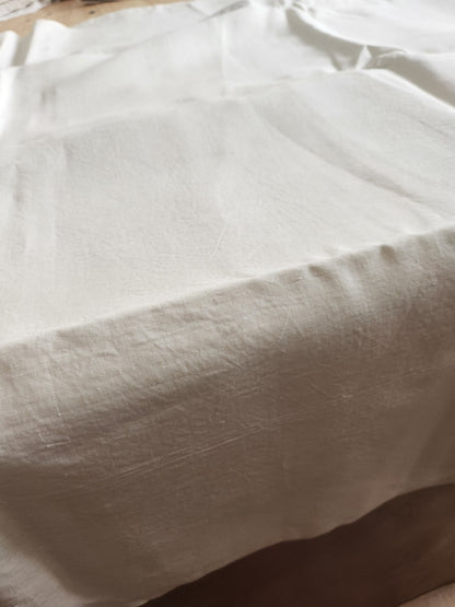 Ancien coupon de tissu  toile ancienne   235 sur 235 cm B8