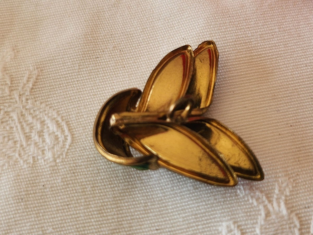 Bouton ancien metal vert  2,8 cm sur 3 cm original D19K