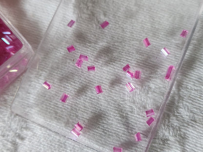 Lot environ 18 grammes de perles tube rose mordoré  n°18
