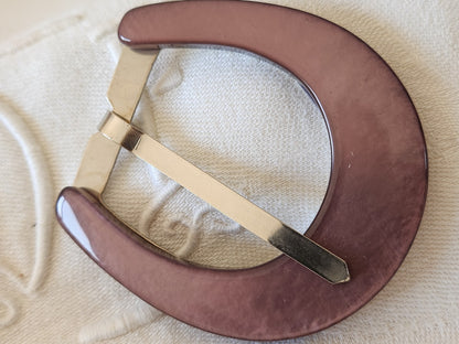 Grosse" boucle de ceinture vintage superbe violet