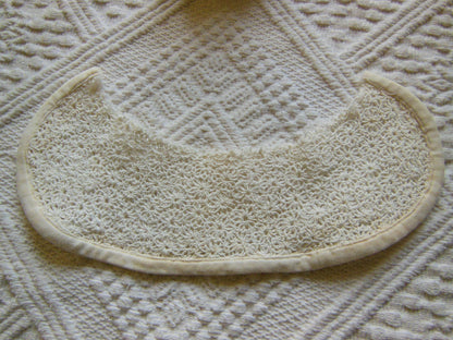Col ancien bebe poupée enfant  jolie fleur  création couture T2-31
