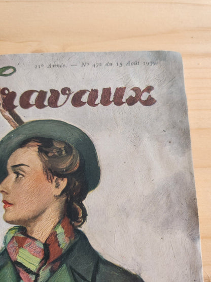 Modes et travaux  aout 1939 couverture serge ivanoff mode pub chasse n°472