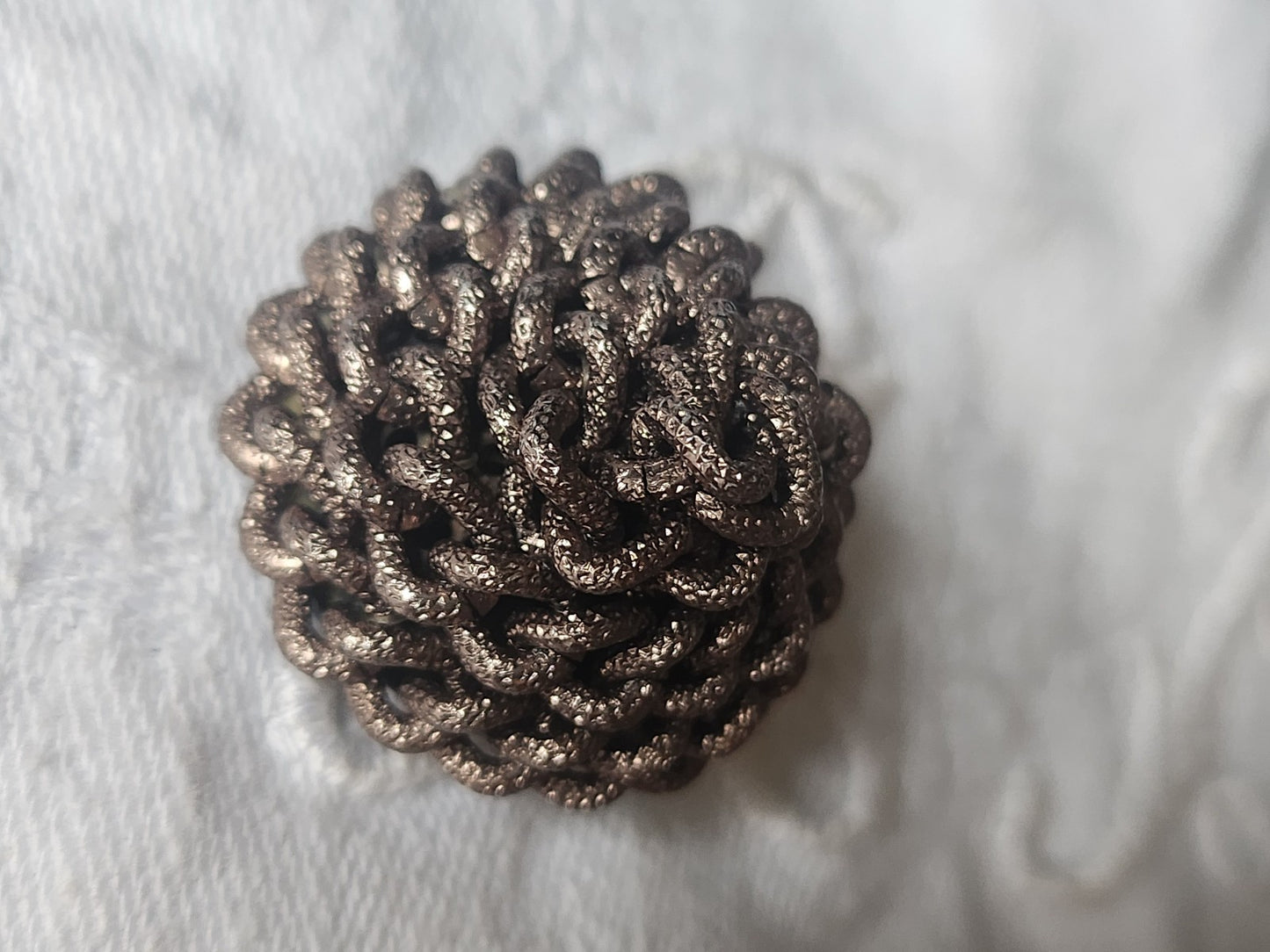 Collection bouton vintage dome chainette en métal 2,8 cm D16M