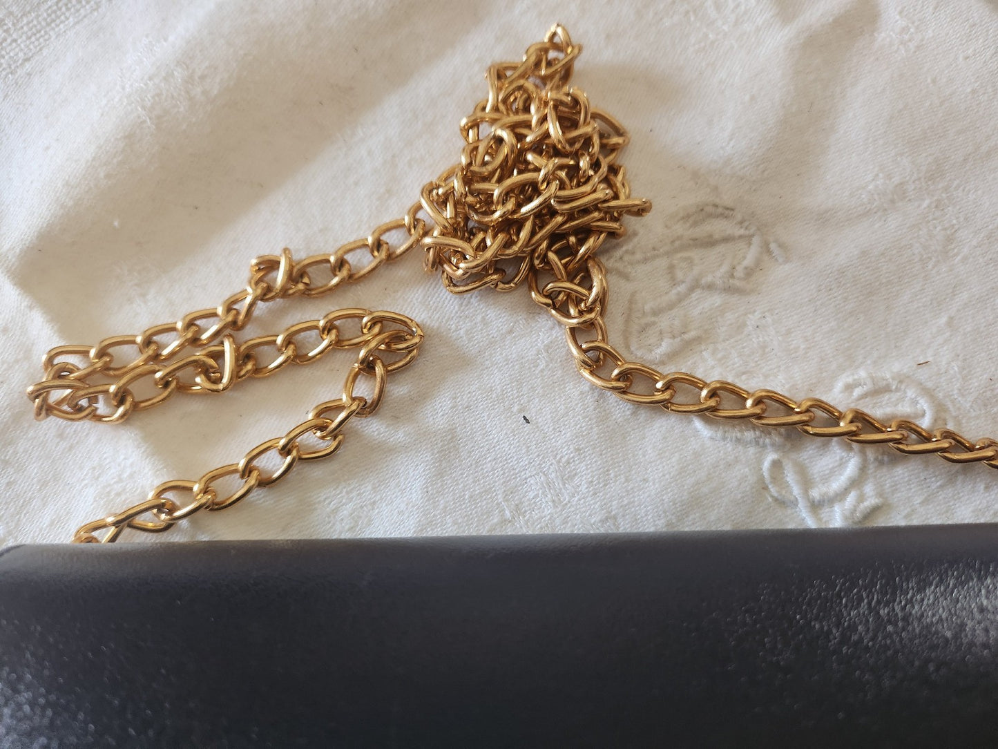 Pochette vintage bleu doré synthetique  Sac à main