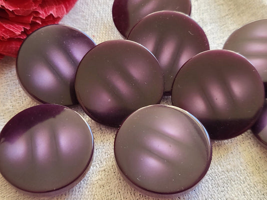 Lot 6 boutons vintage violet teinte dégradé à pied 2,2 cm ref 3524