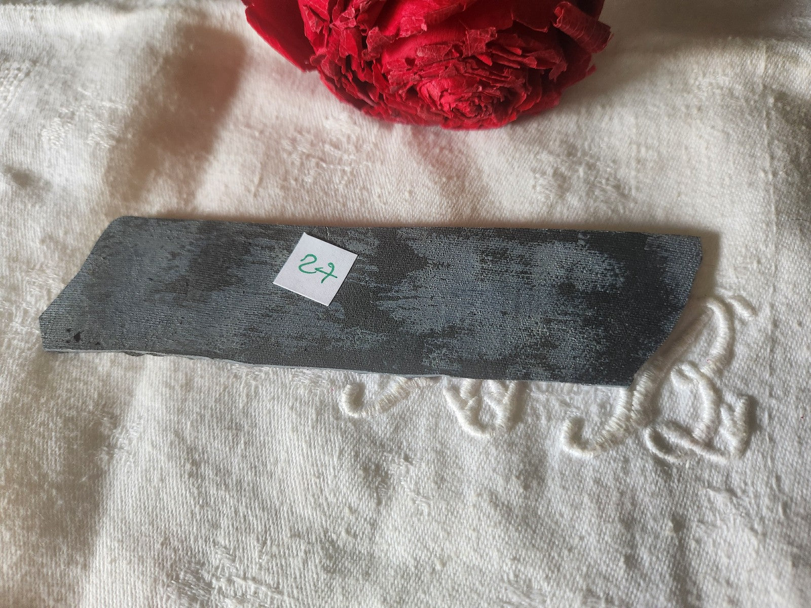 Tampon ancien sans support frise broderie collection fleur n°28-2