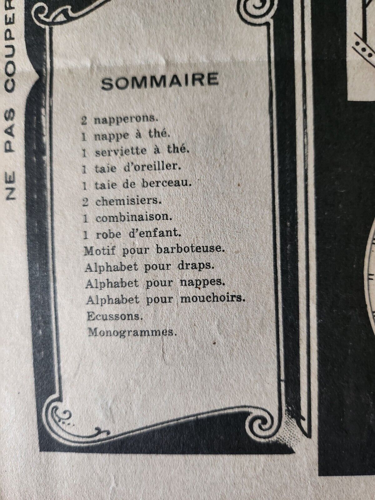 Le journal des brodeuses 1953  n° 695 barboteuse nappe à thé service taie