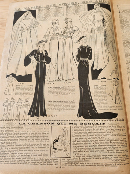 La mode française journal 28 avril 1935 n°17 édition mariages d'été