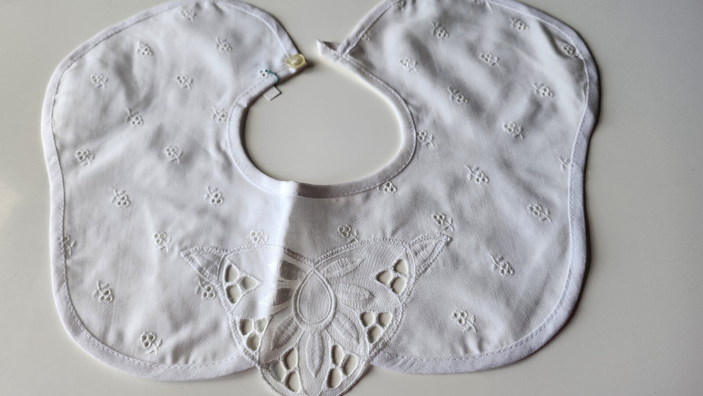 Ancien  col  tissu ajouré enfant dentelle  B1-34