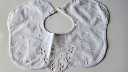 Ancien  col  tissu ajouré enfant dentelle  B1-34