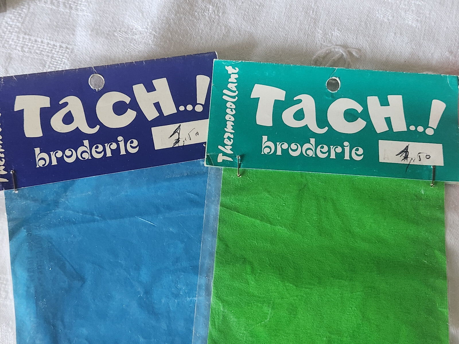 Duo anciens patch vintage thermocollant "poule champignon"  customisation T14