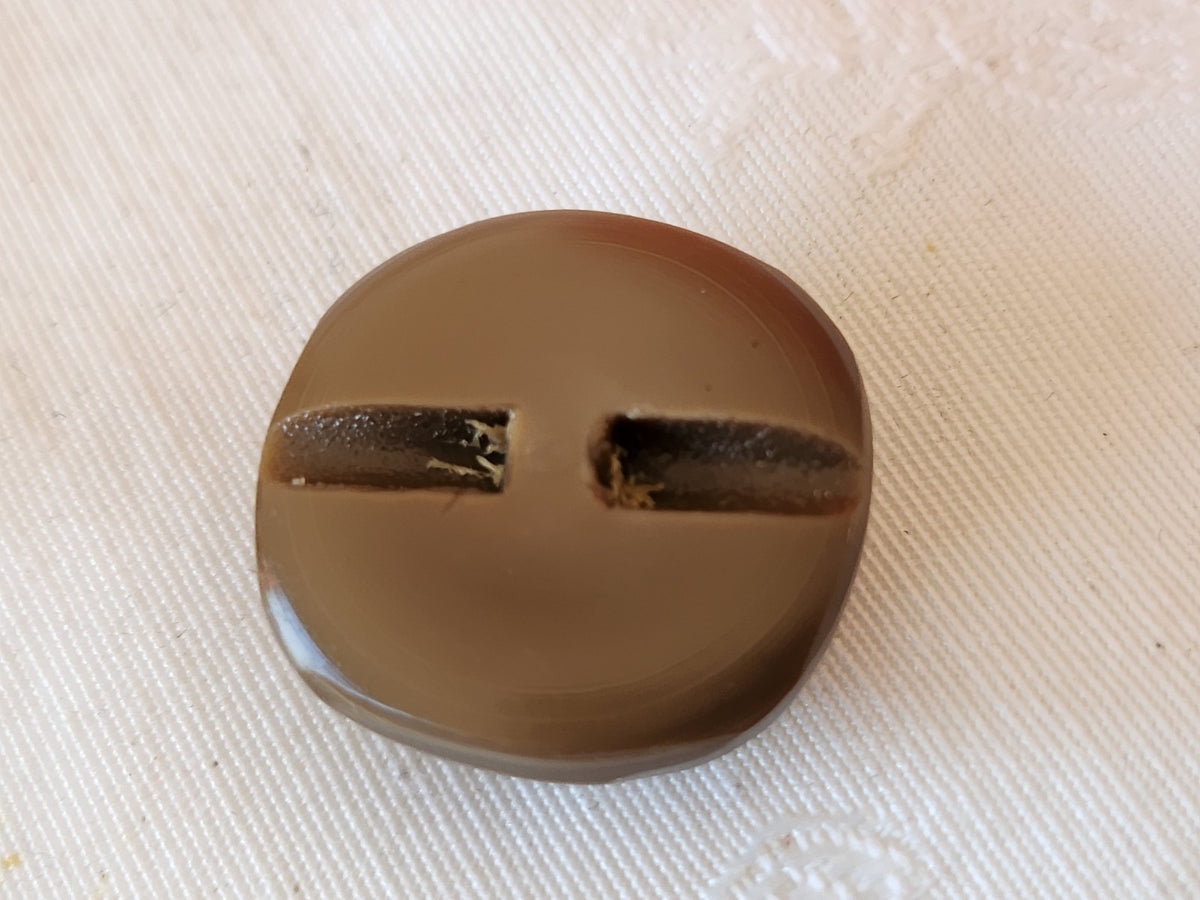Bouton vintage parurier collection resine strass marron bijoux  2,5 cm ref 6668