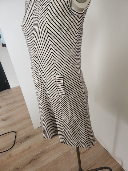 Pur vintage robe ancienne tricosa style marinière épaisse 38 ?  ref portant