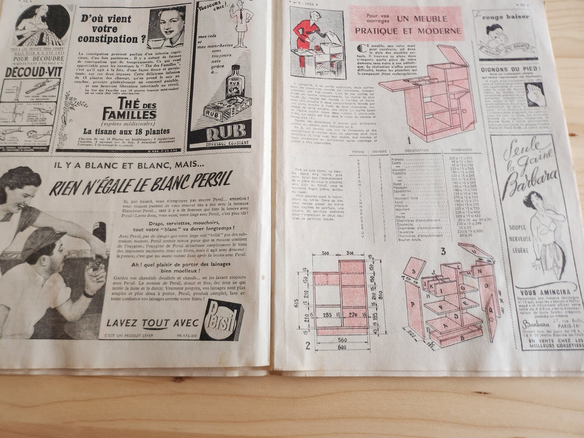 Le petit echo de la mode 1954 n°9  le printemps dans la maison