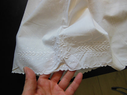 Culotte short de nuit dentelle broderie blé tour taille élastique B1