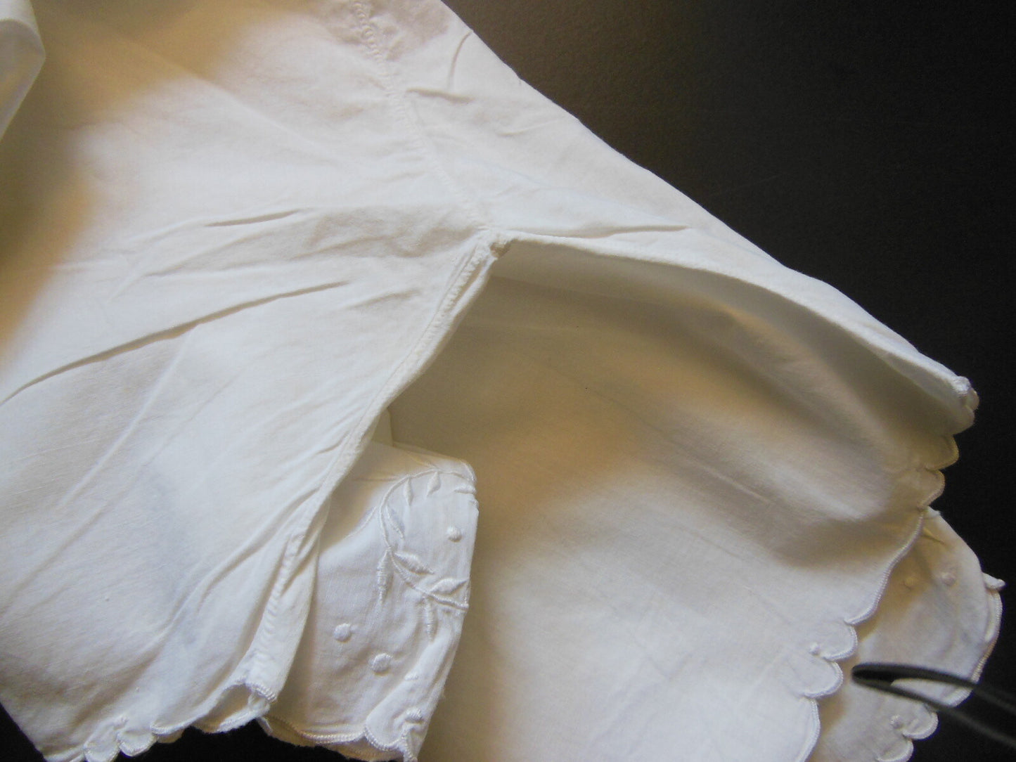 Culotte short de nuit dentelle broderie blé tour taille élastique B1