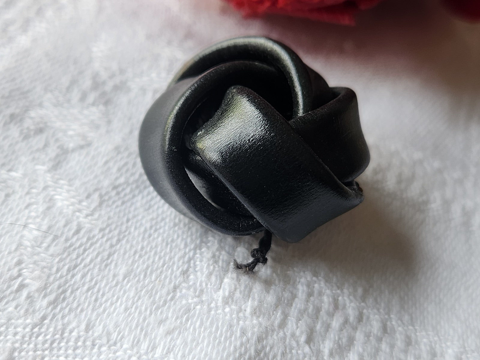 collection bouton ancien en cuir original 2,7 cm gros G13P