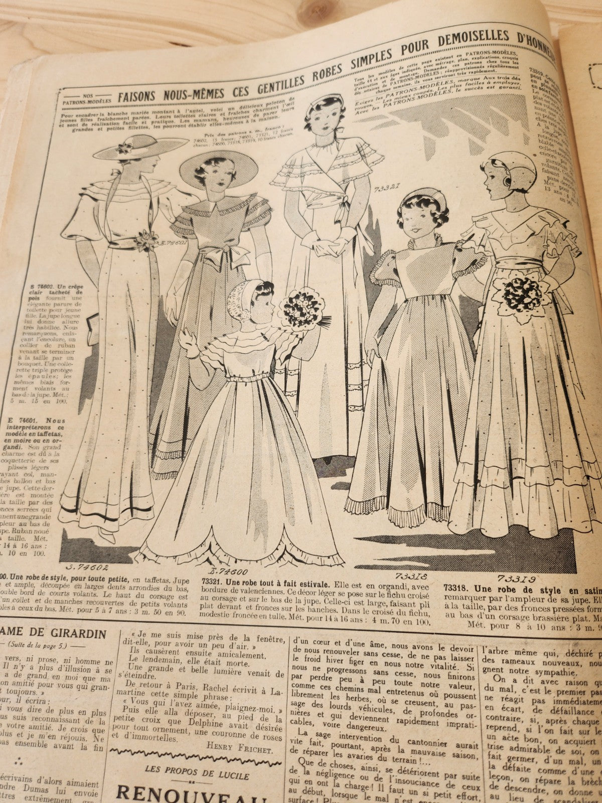 La mode française journal 28 avril 1935 n°17 édition mariages d'été