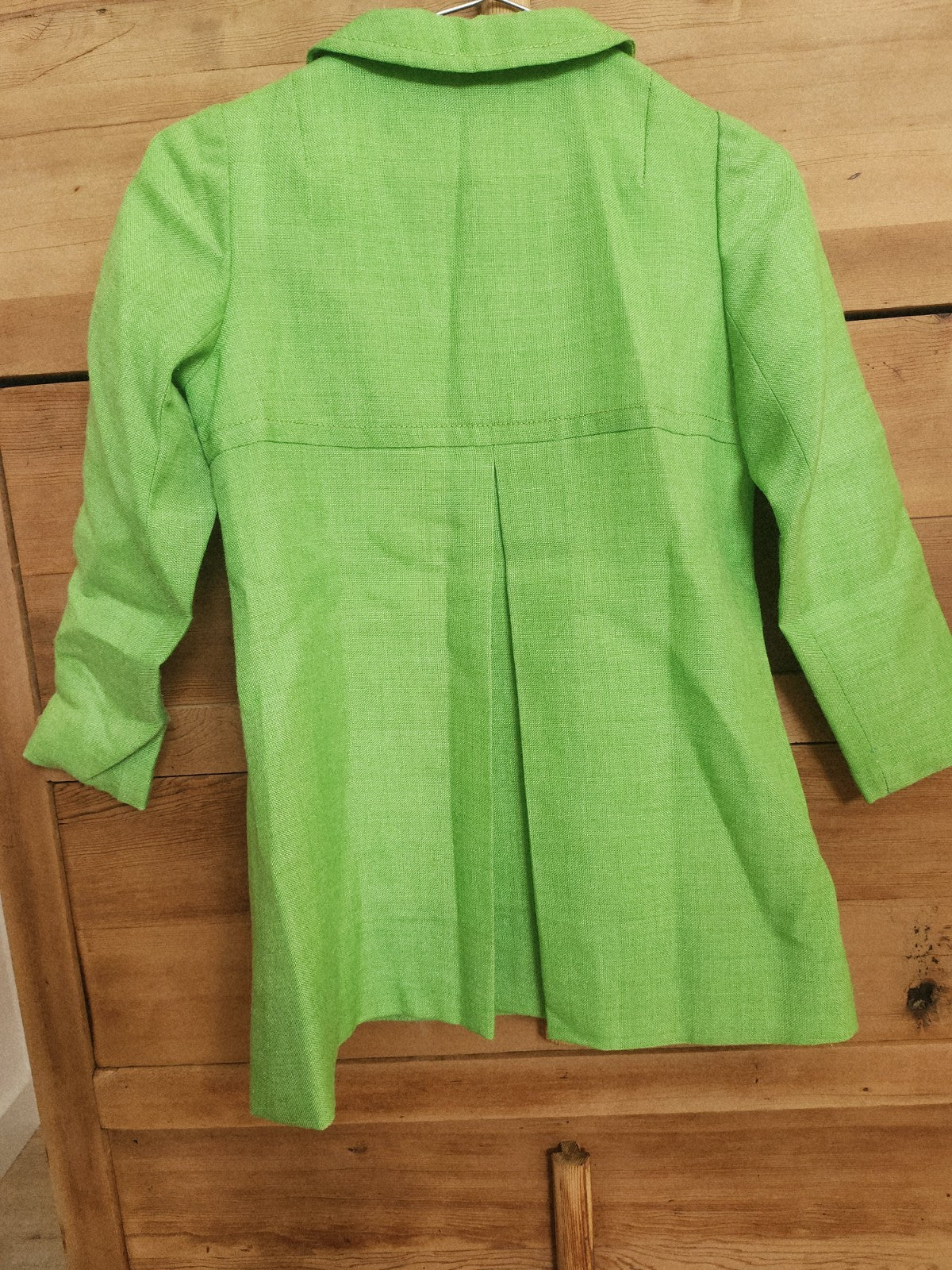 Ancienne veste vintage manteau enfant vert jamais porté comme neuve ref portant