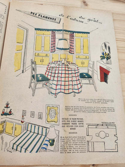 Le petit echo de la mode 1948 n°41 vêtement nuit enfant fleur sur tulle