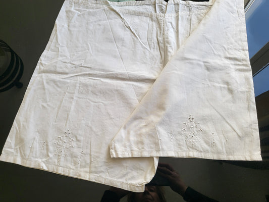 Ancienne culotte short nuit  panty broderie cordon à mettre   B1