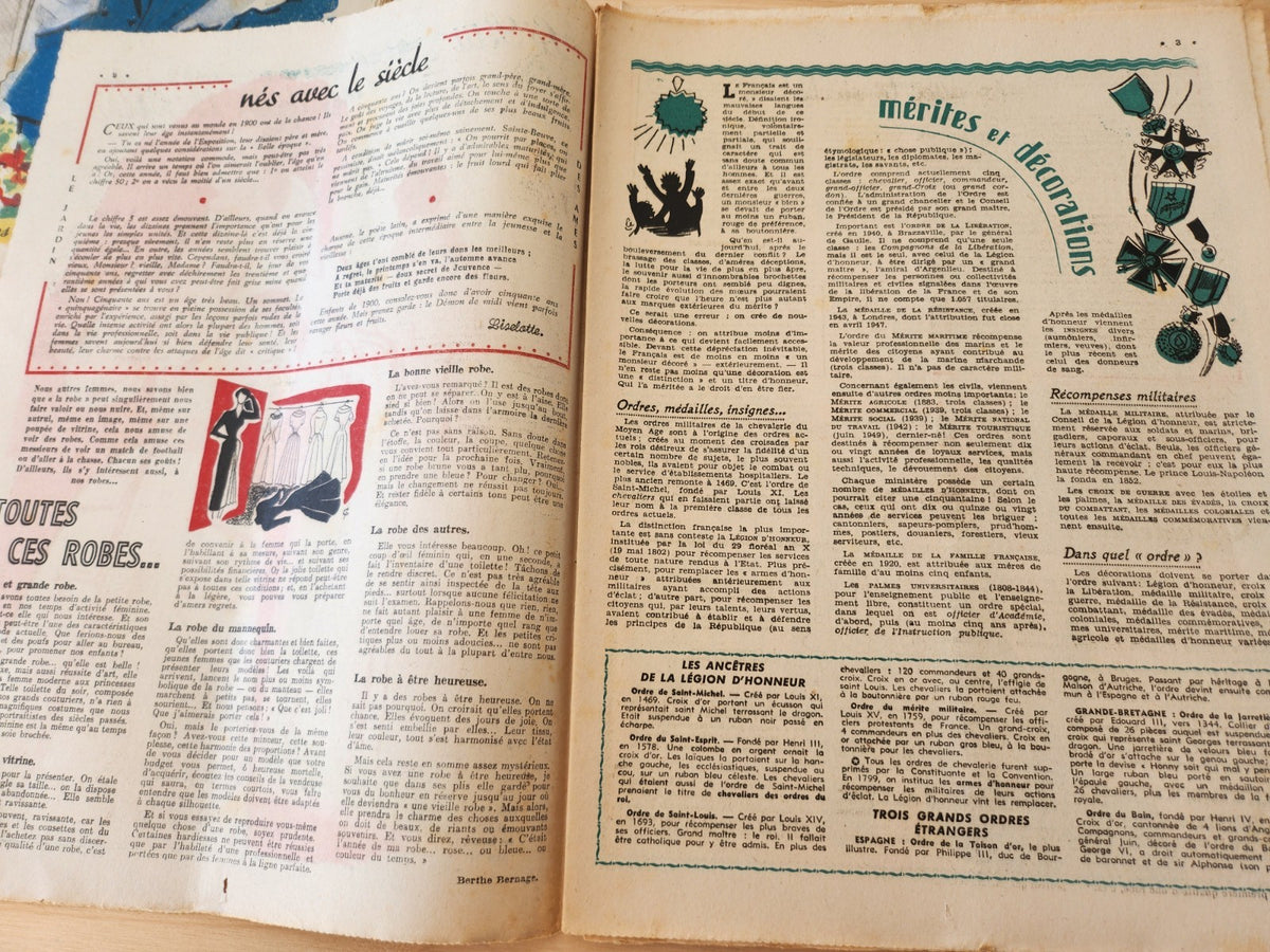 Le petit echo de la mode 1950 n°6 mode française année 50