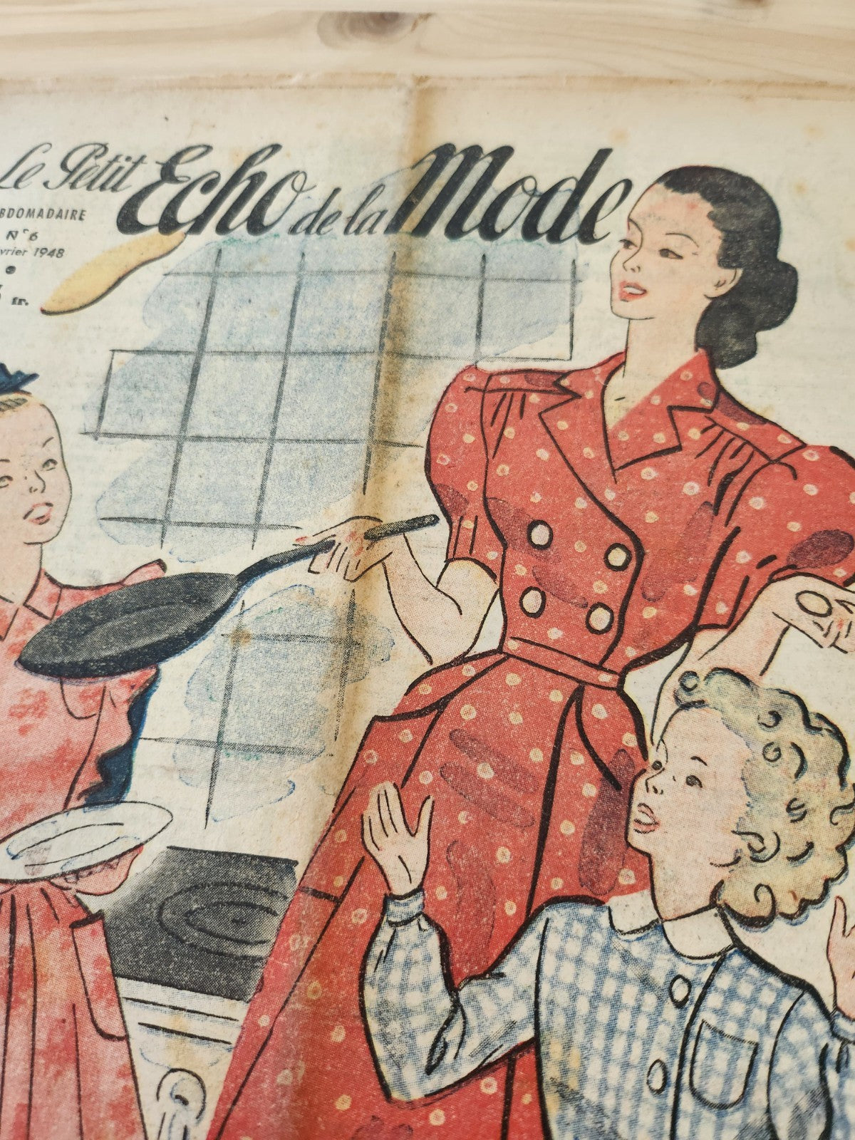 Le petit echo de la mode 1948 n°6 a tables les touts petits  notes d'élégance