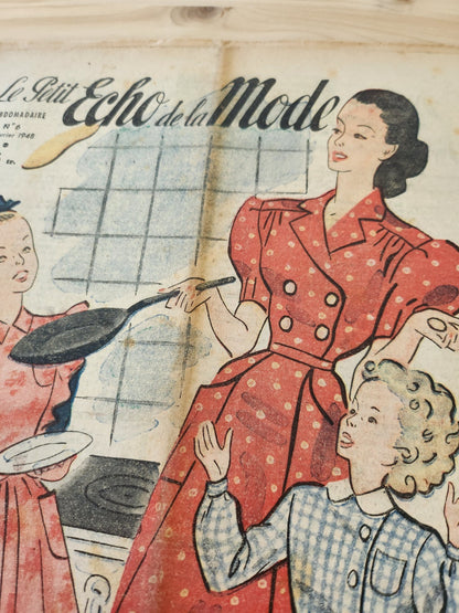 Le petit echo de la mode 1948 n°6 a tables les touts petits  notes d'élégance