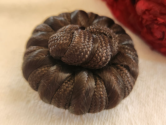 Haute couture gros bouton vintage marron  passementerie 3,4 cm ref 206