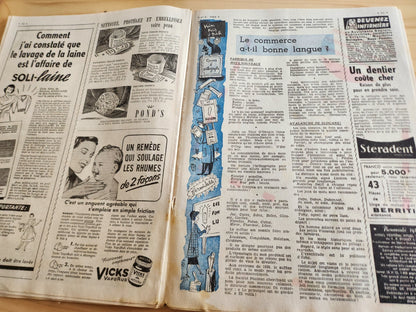 Le petit echo de la mode 1954 n°5  la maison Joyeuse idée pas cher  les canards