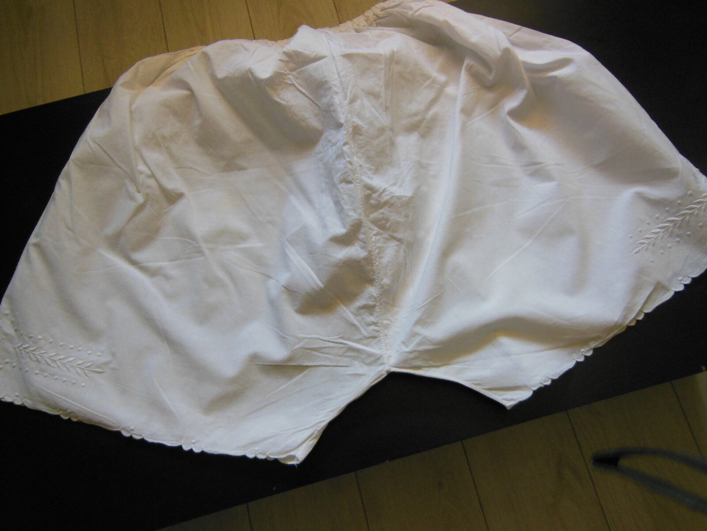 Culotte short de nuit dentelle broderie blé tour taille élastique B1