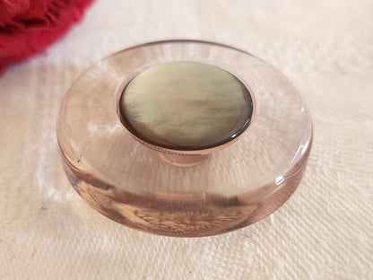 Collection enorme bouton vintage coeur en nacre  3,3 cm superbe ref 332
