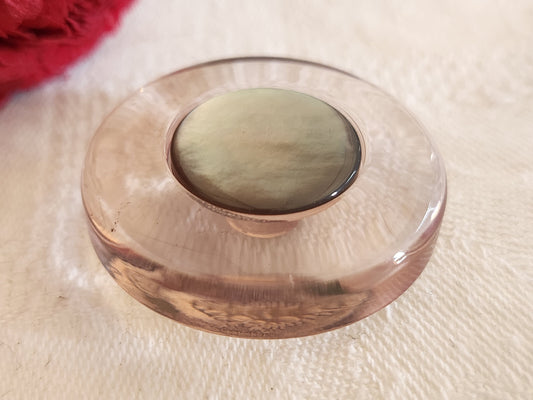 Collection enorme bouton vintage coeur en nacre  3,3 cm superbe ref 332