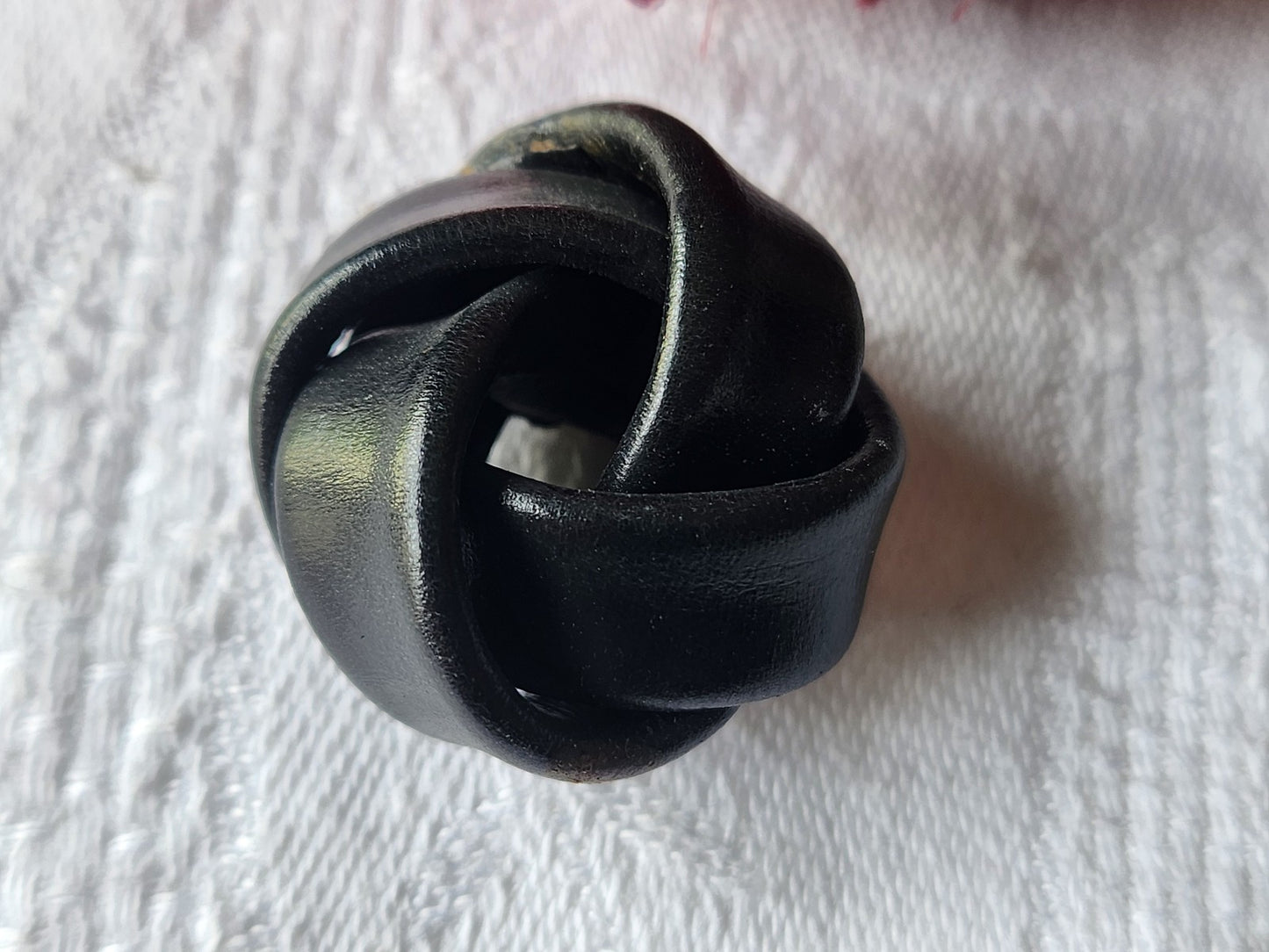 collection bouton ancien en cuir original 2,7 cm gros G13P