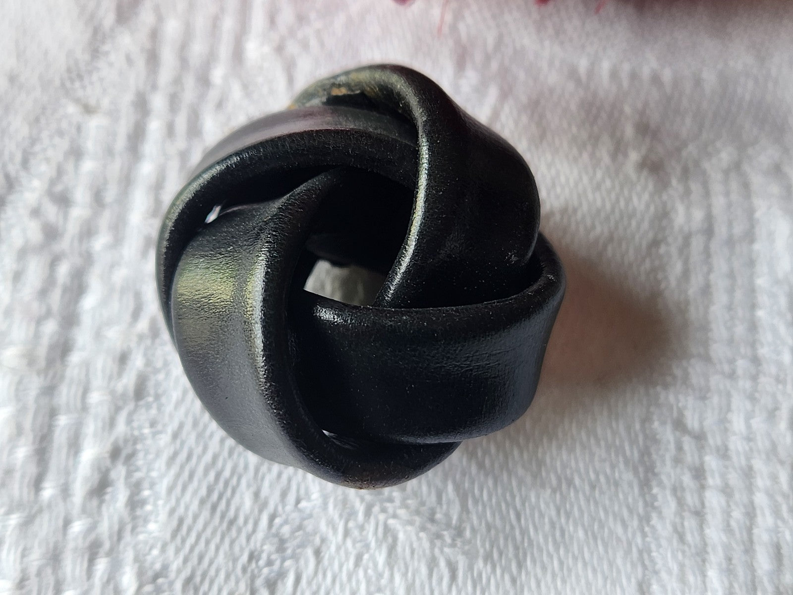 collection bouton ancien en cuir original 2,7 cm gros G13P