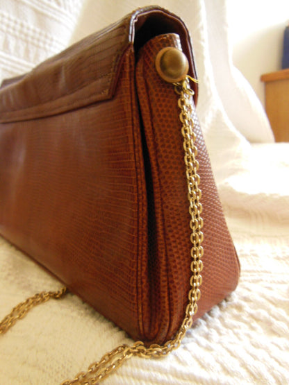 Ancien sac marron bandoulière collection vintage 