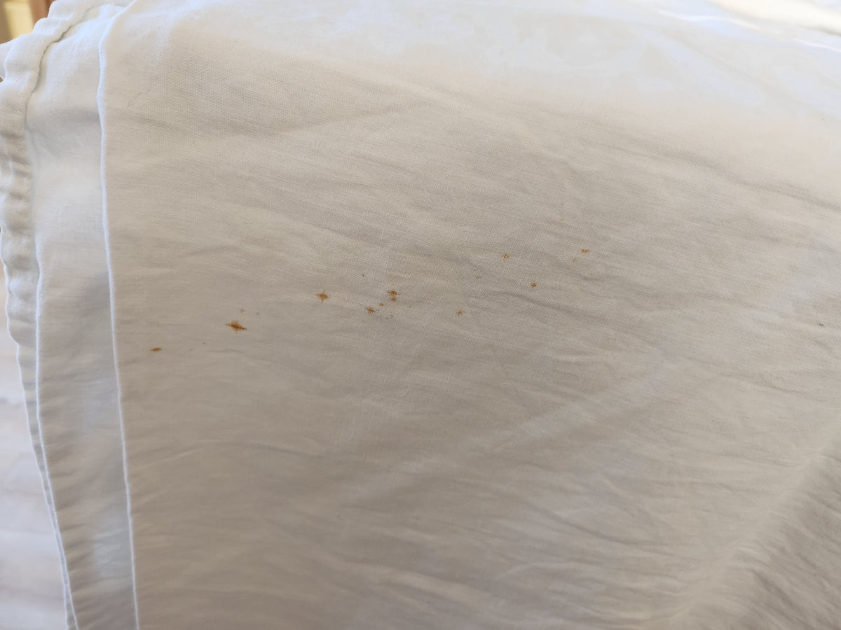 Ancien grand drap  coton monogramme CM jour 215 sur 310  cm  B8