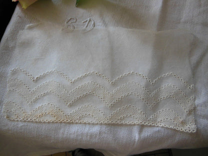 Petit coupon large dentelle broderie tulle incrustation  25  cm sur 13 cm T15-56