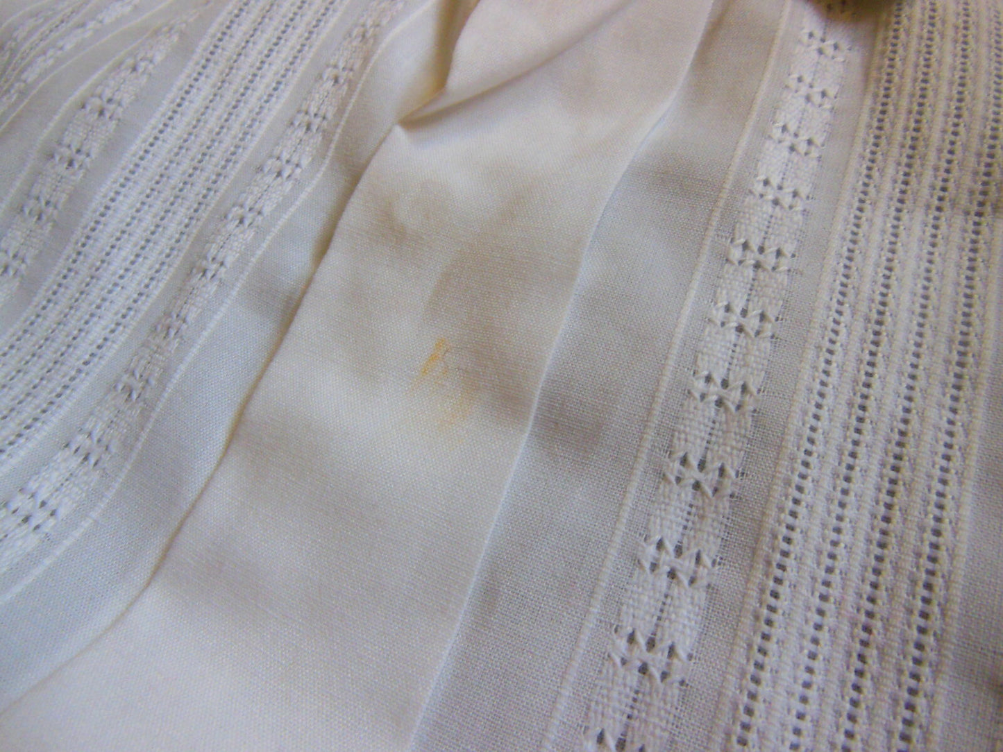 Chemisier vintage enfant petit garçon ancien blanc à nettoyer B6