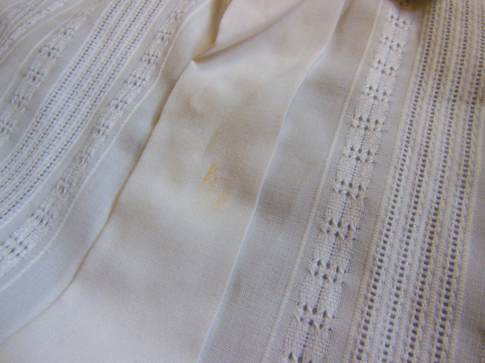 Chemisier vintage enfant petit garçon ancien blanc à nettoyer B6