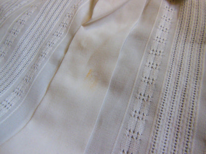 Chemisier vintage enfant petit garçon ancien blanc à nettoyer B6