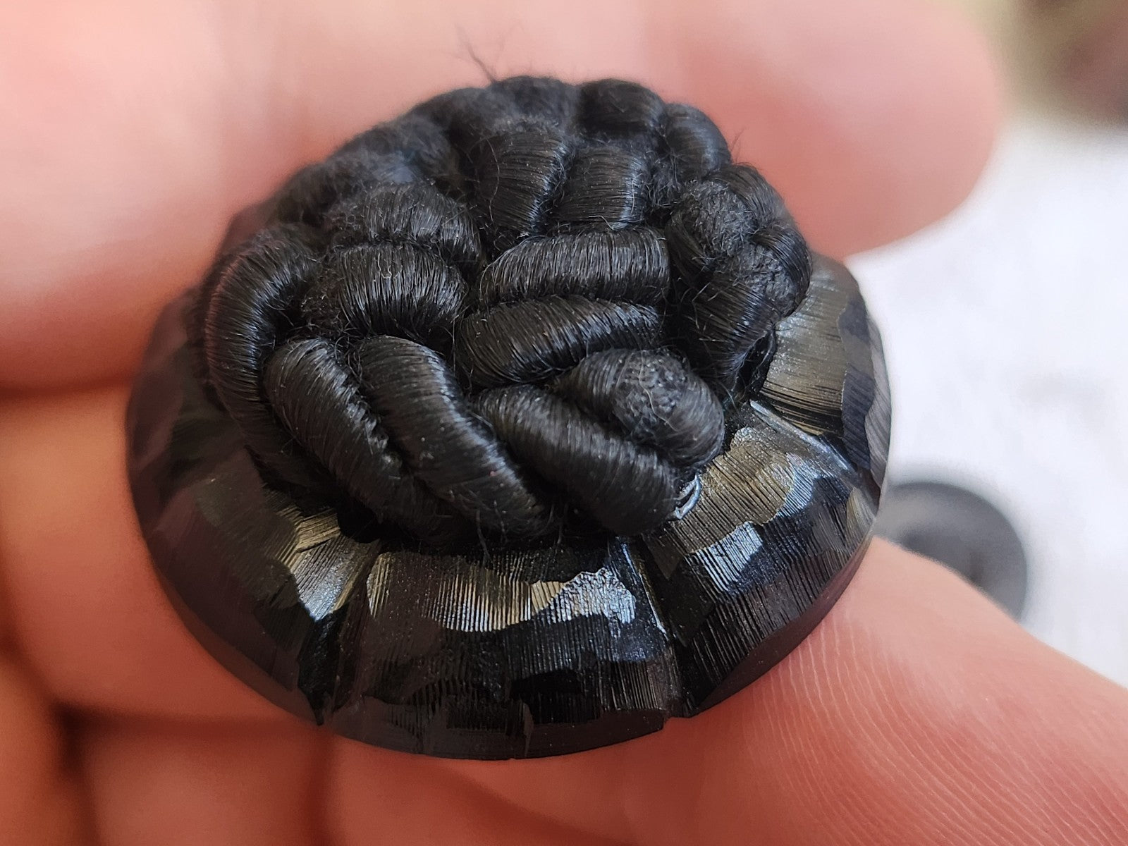 Gros bouton  ancien  passementerie volume pied  pied 3,3 cm ref 1296