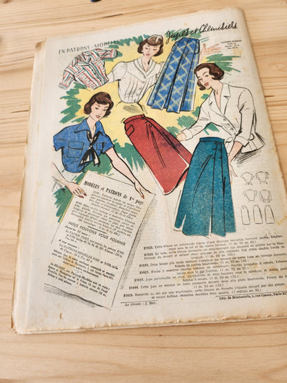 Le petit echo de la mode 1950 n°10 mode française année 50 printemps